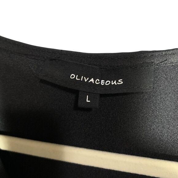 Olivaceous Black Casual Dress Long sleeve SIze Large - Picture 2 of 3